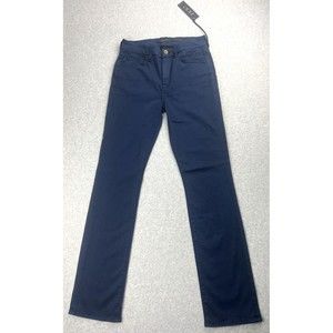 7 For All Mankind Jen7 Jeans Womens 2 Navy Slim Straight Stretch Comfort Sculpt